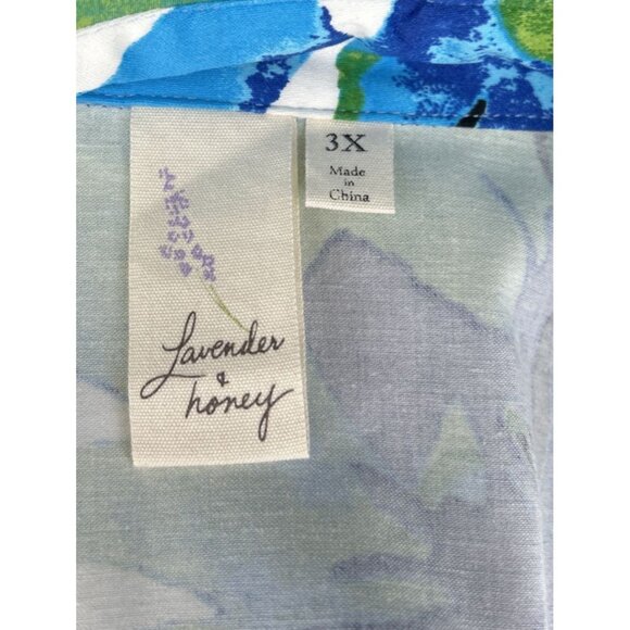 Lavender & Honey Blazer Womens Sz 3X Spring Garden Floral Work Office Easter - Picture 7 of 7